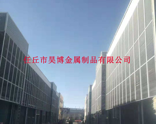 建築外牆整體百葉窗廠家安裝效果